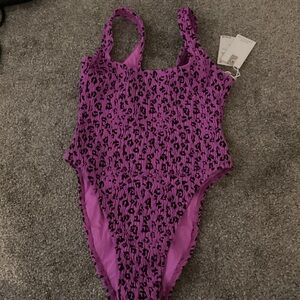Good American Leopard Print Swimsuit